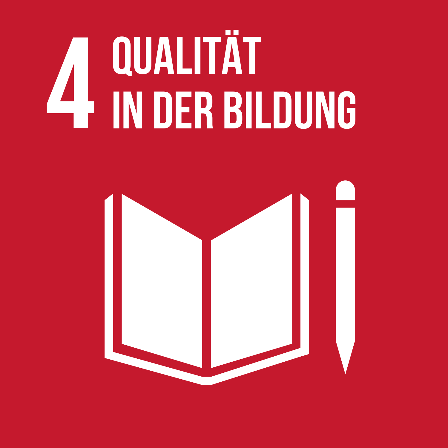 Logo für Punkt 4: Qualität in der Bildung